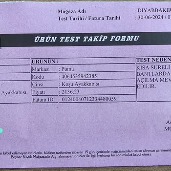 Boyner Mağazasından Almış Olduğum Ayakkabı Kısa Süre Sonra Açıldı