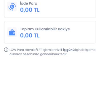 LCW 23 Gündür İademi Gerçekleştirmiyor