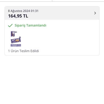 Milka Siparişim Eksik Geldi