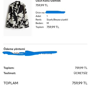 H&M Yanlış Ürün Ve İlgisizlik