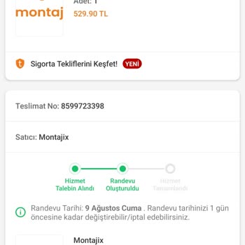 Montajix Montaj Hizmeti İçin Acil Çözüm Bekliyorum