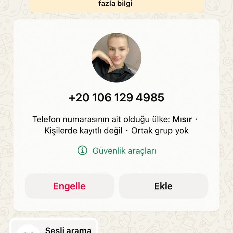 WhatsApp Yabancı Kodlu Numara Tarafından Rahatsız Edildim