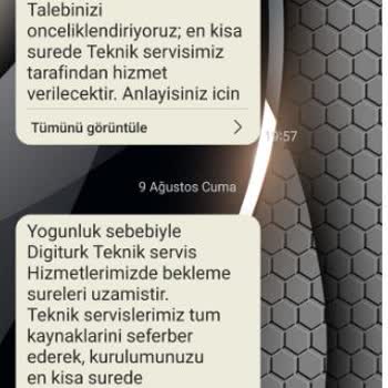 Digiturk Müşteri Hizmetleri Sorunu