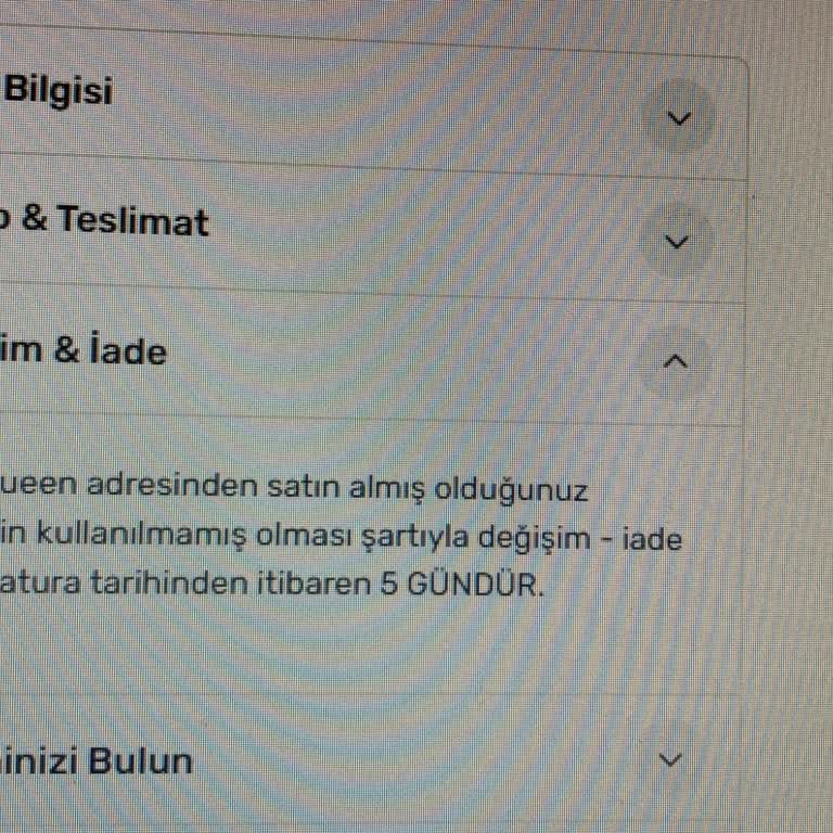 Butik Queen İadede Sorun Yaşatıyor
