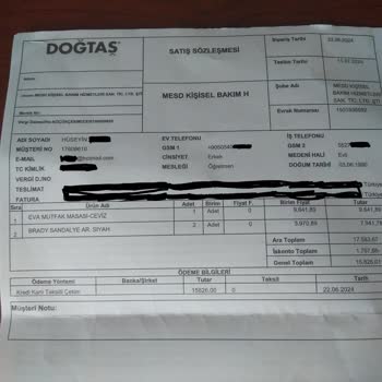 Doğtaş Mobilya Teslimat Gecikmesi Ve İlgisizlik: Yaz Tatilim Hüsranla Bitti