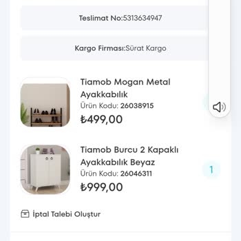 A101 Kargolanmayan Sipariş Sorunu