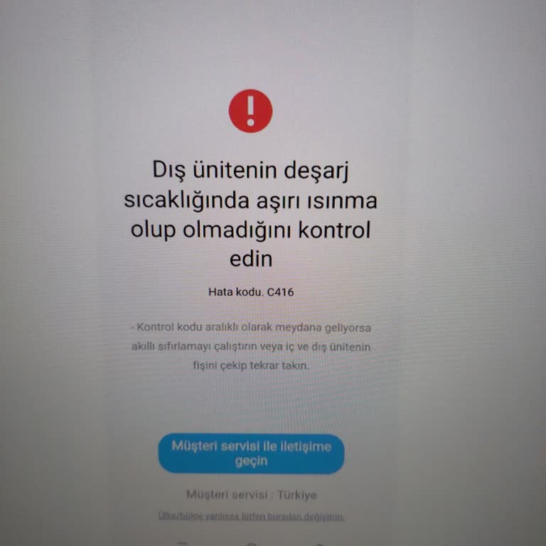 Samsung Klima Soğutma Yapmıyor