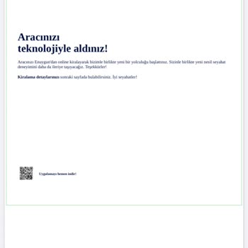 Enuygun.com Üzerinden Araç Kiralama Yapmayın!