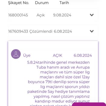 Digiturk Yanıltıcı Paket Bilgilendirmesi Ve Yüksek Cayma Bedeli