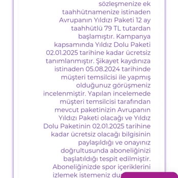 Digiturk Yanıltıcı Paket Bilgilendirmesi Ve Yüksek Cayma Bedeli