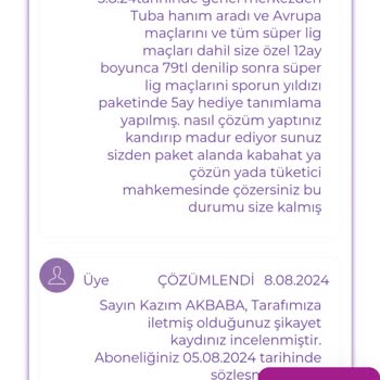 Digiturk Yanıltıcı Paket Bilgilendirmesi Ve Yüksek Cayma Bedeli