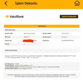Migros Market Ücreti Karttan İki Defa Çekip İade Yapmıyor