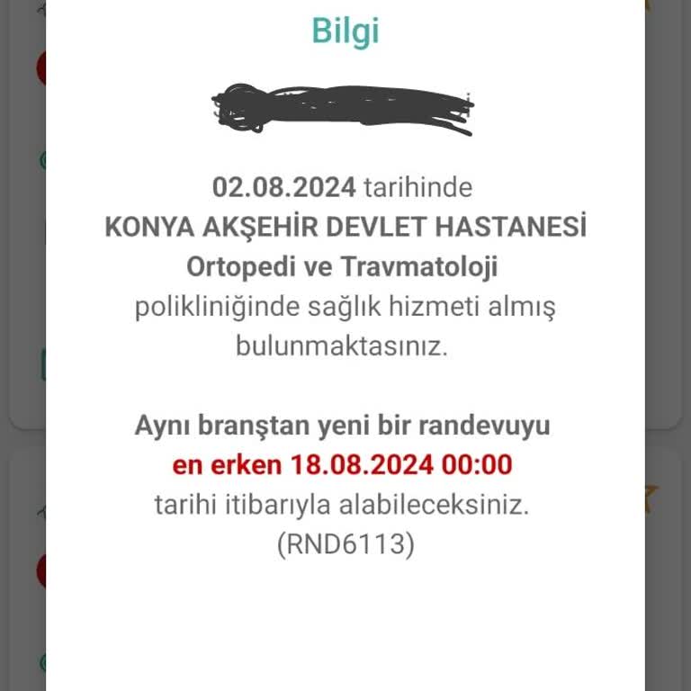 MHRS Randevusu En Yakın 15 Gün Sonra