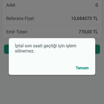 Kuveyt Türk Fon İşlem İptali