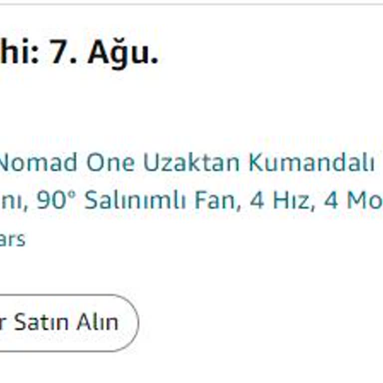 Amazon Ağustos Ayında "Fan" Teslim Tarihinin 16 (on Altı) Gün İleri Atılması