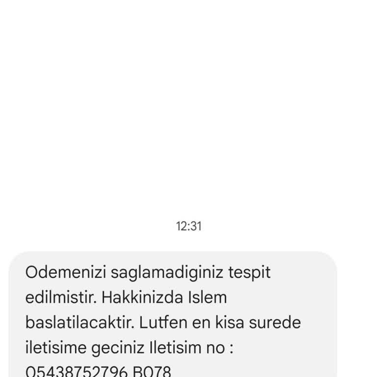 MENEKSE LTD (SMS) Mesaj Gelmesi