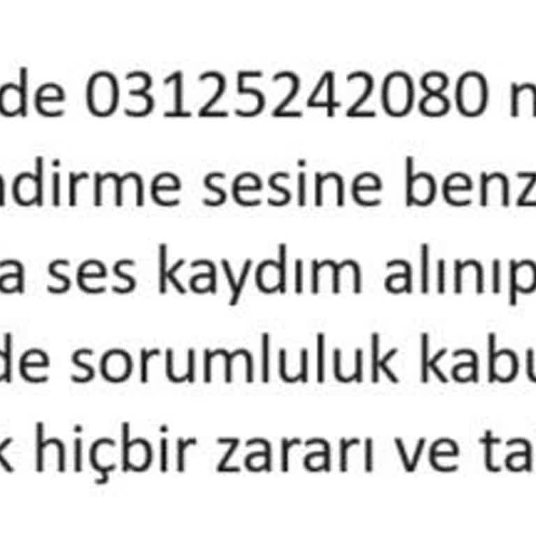 0312 524 20 80 Kendimi Koruma Bilgilendirmesi