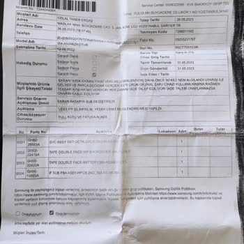 Samsung A52 Telefonun Kronik Arızası Servis Şikayeti