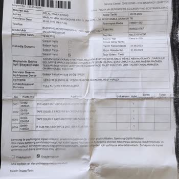 Samsung A52 Telefonun Kronik Arızası Servis Şikayeti
