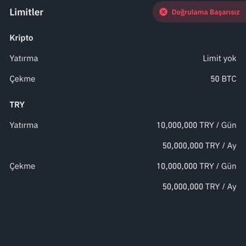 Binance TR 2. Seviye Kimlik Doğrulama Hatası