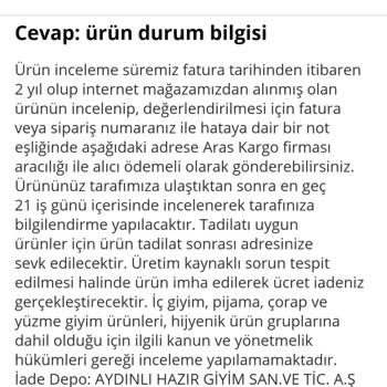 U.S. Polo Assn. Onarım Bilgi Gecikmesi