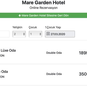 Mare Garden Hotel Ve ETS Bizleri Mağdur Etti