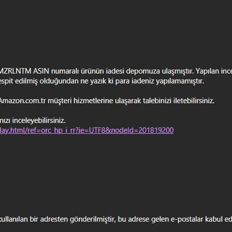 Amazondan Alınan Camper Ayakkabı İade Sorunu