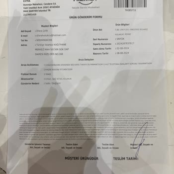 Teknosa Vadi İstanbul Şubesi Şikayet