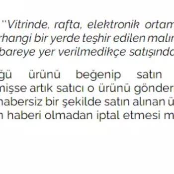 Hepsiburada Yanlış Fiyat İptali