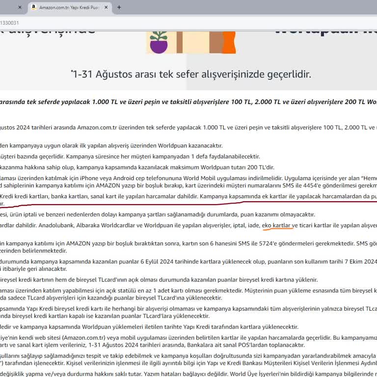 Yapı Kredi Bankası Kampanya Çelişkilerinde Sorun