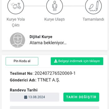 Dijital Kuryenin Teslimatımı Kafasına Göre Erteleyip Durması