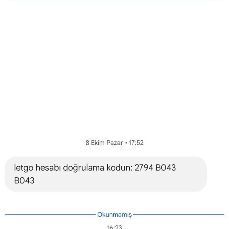 Letgo Sürekli Doğrulama Kodu Geliyor
