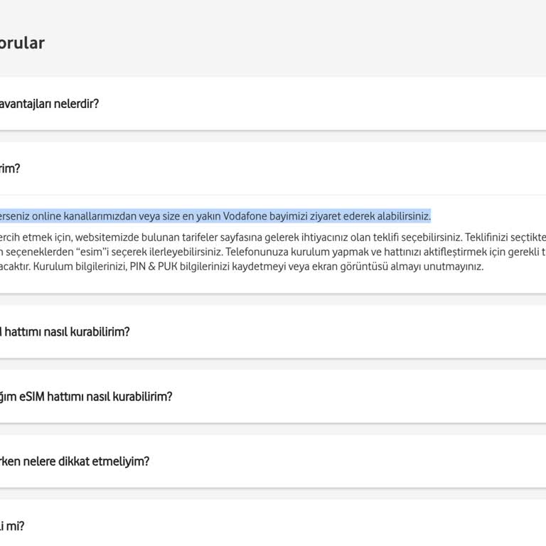 Vodafone Esım Teminindeki Sorunlar Ve Belirsizlik