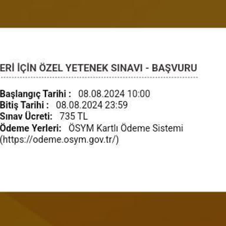ÖSYM Besyo Başvurunun Onaylanmaması