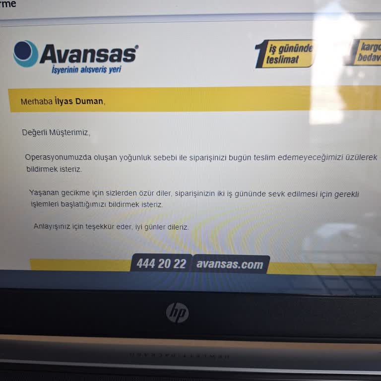 Avansas Zamanında Yapılmayan Kargo Gecikmesi