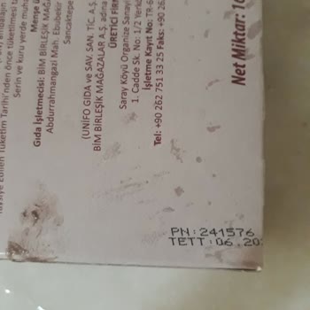 BİM Kıvamı Tutmayan Krema