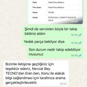 Tecno Mobile Tecno Pişmanlıktır. Ürününün Arkasında Durmayan Bir Firma.