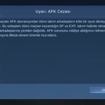 Mobil Legends Haksız Yere Kredi Puanımı Düşüyor