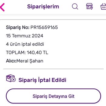 Gratis / Ücret İadesi Yapılmadı
