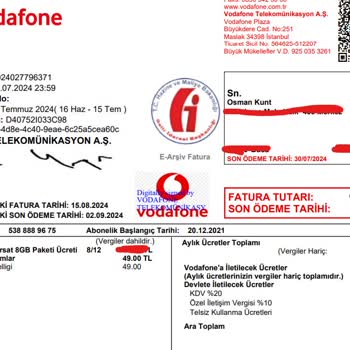 Vodafone Faturasında Haksız Ek Ücret Ve İade Sorunu