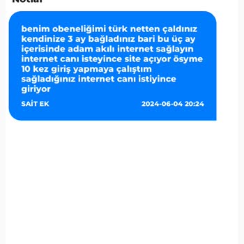 TURKISS Turkiss İnternet Sorunu Ve Müşteri Hizmetleri Sorunu