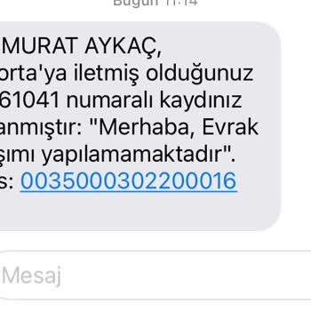 Aksigorta HATMER Eksper Raporu Paylaşılmaması Hk.