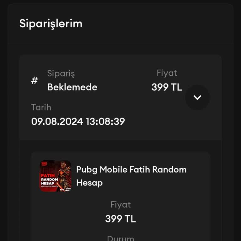 Oyun Hanem Hesap Aldım Ama Beklemede Diyor