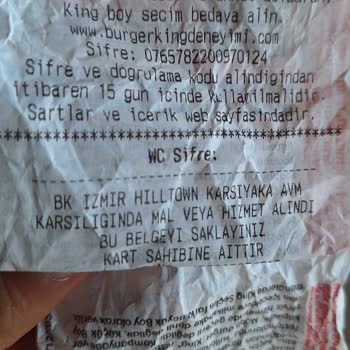 Burger King Anket Doldur Bedava Menü Yalanı