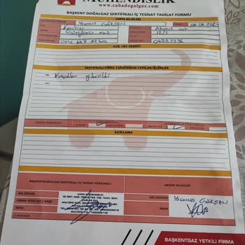 Başkent Doğalgaz Çaba Mühendislik Doğalgaz Kaçağını Gidermeden Gidermiş Belgesi Veriyor