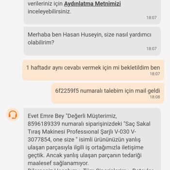 Trendyol Yanlış Ürün Mağduriyeti