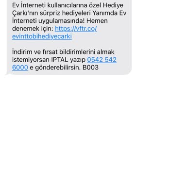 Vodafone Net'ten Sürekli Gelen SMS'ler Ve Çözüm Bulunamaması