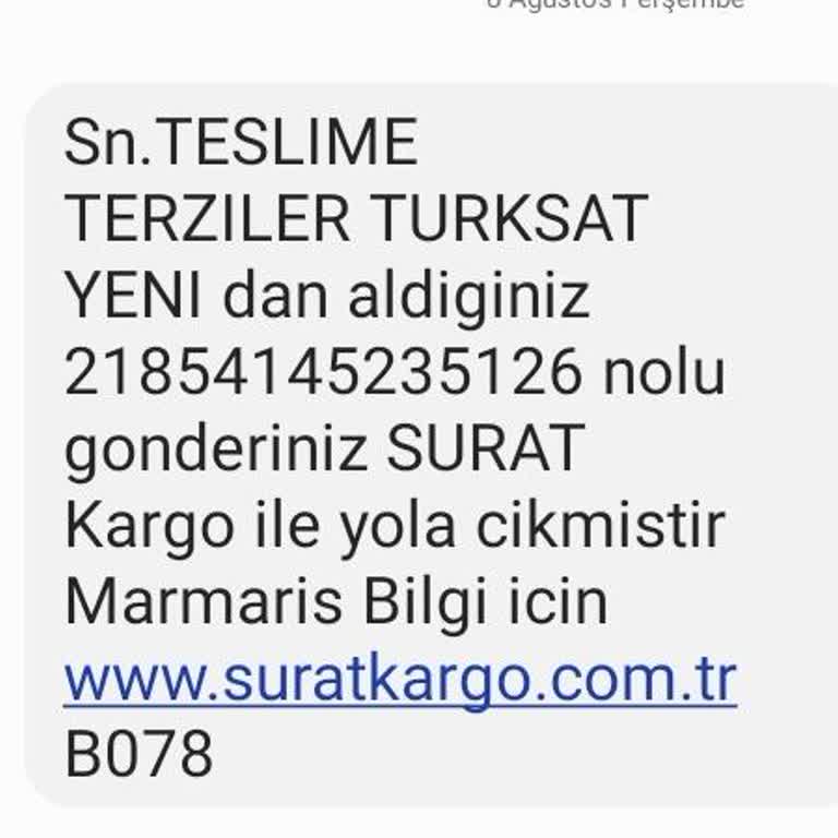 Sürat Kargo Kargom Adrese Teslim Yapılsın Dağıtıma Cıksın