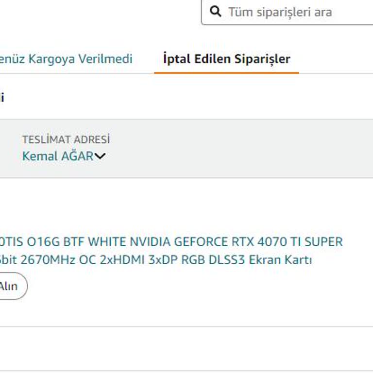 Amazon.com.tr Siparişi Keyfi Bir Şekilde İptal Etti