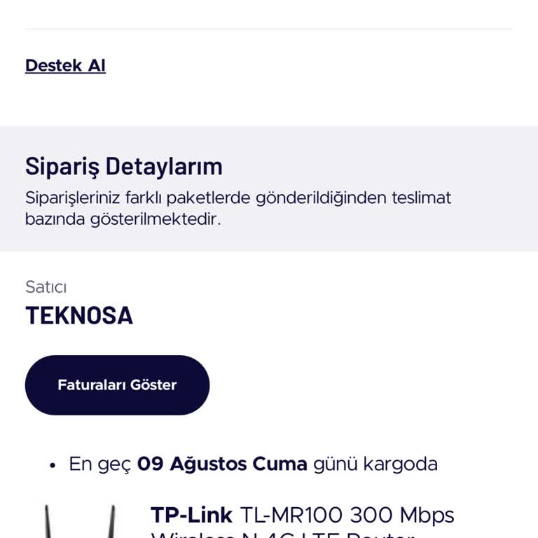 Teknosa Ertesi Gün Kargoda Diye Sattığı Ürünü Gönderemedi